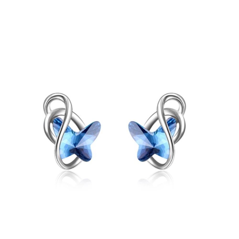 🌺NEW🌺Butterfly Stud Earrings W/Swarovski Crystal